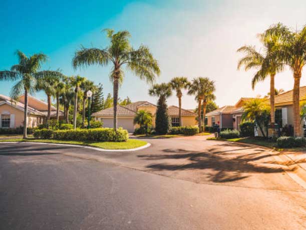 Imagen de urbanización en zona caliente de Costa Rica